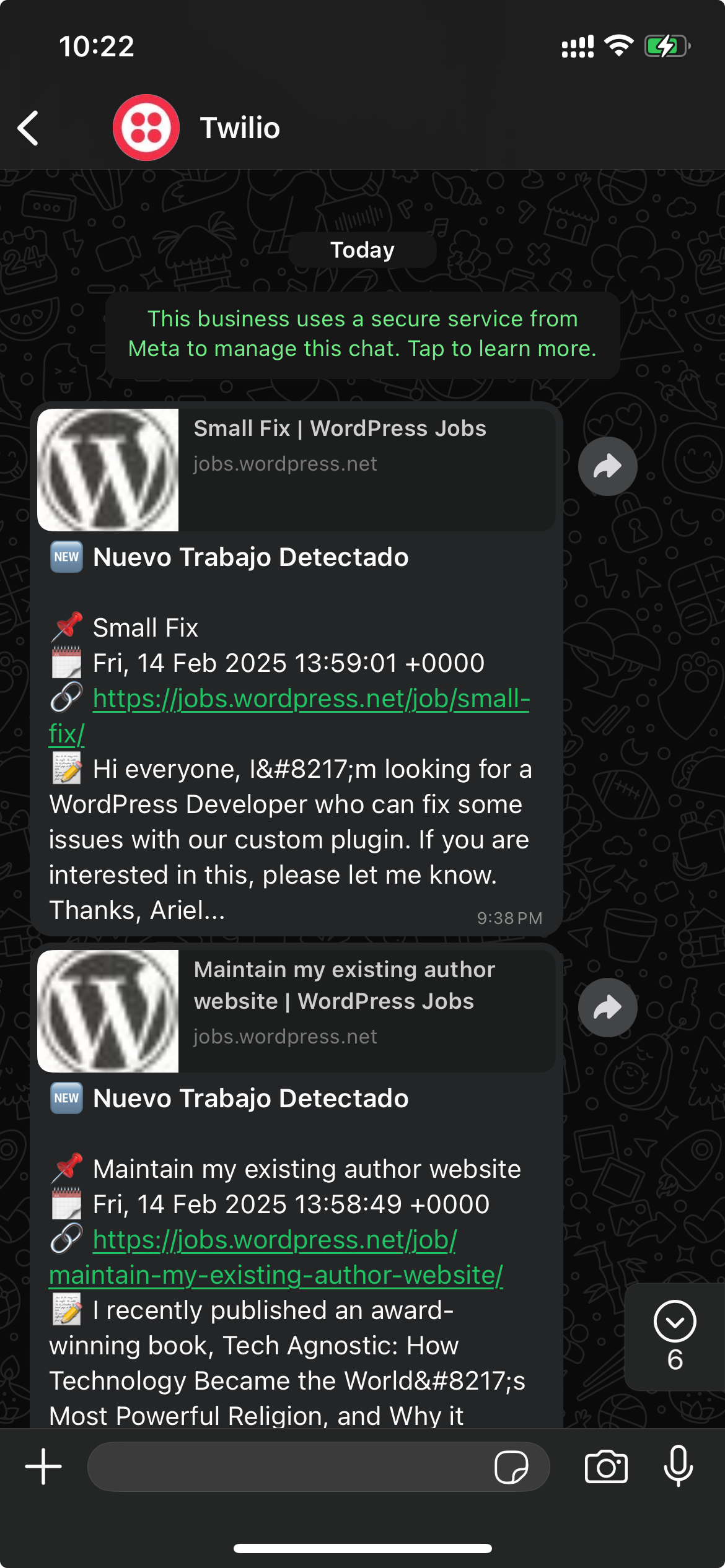 Job Monitor WhatsApp